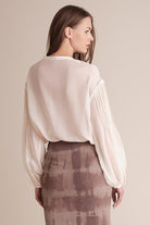 Talissa Blouse - Marshmellow by Haute Hippie — alternate view