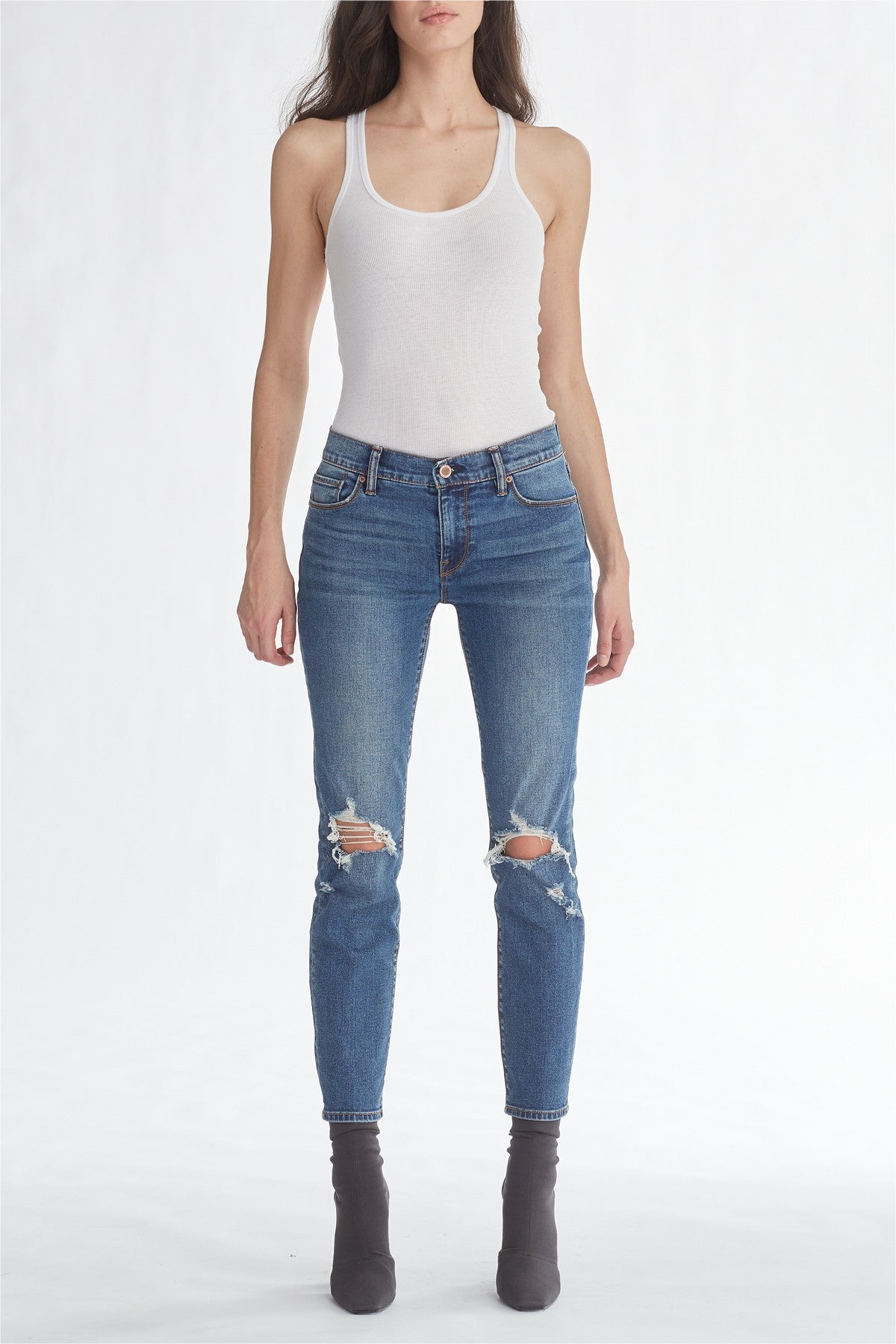 Tally Midrise Skinny Crop Jeans - B-Good by Hudson | 25 South Boutiques