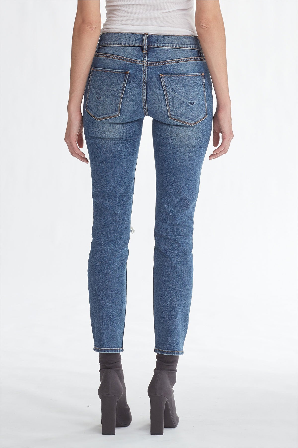 Tally Midrise Skinny Crop Jeans - B-Good by Hudson — view 3