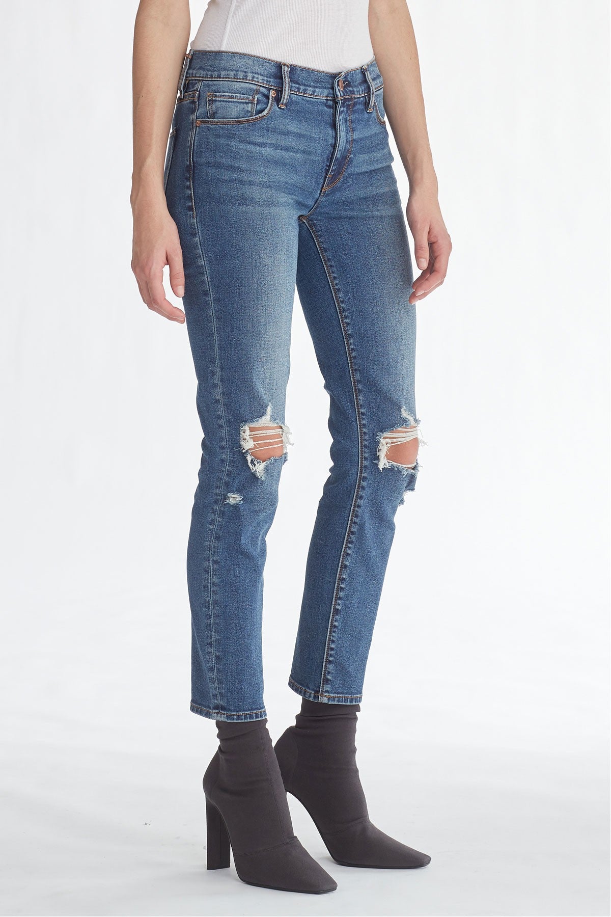 Tally Midrise Skinny Crop Jeans - B-Good by Hudson — alternate view