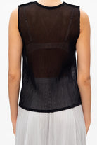 Mesh Pleats Shirt - Black by Issey Miyake — alternate view
