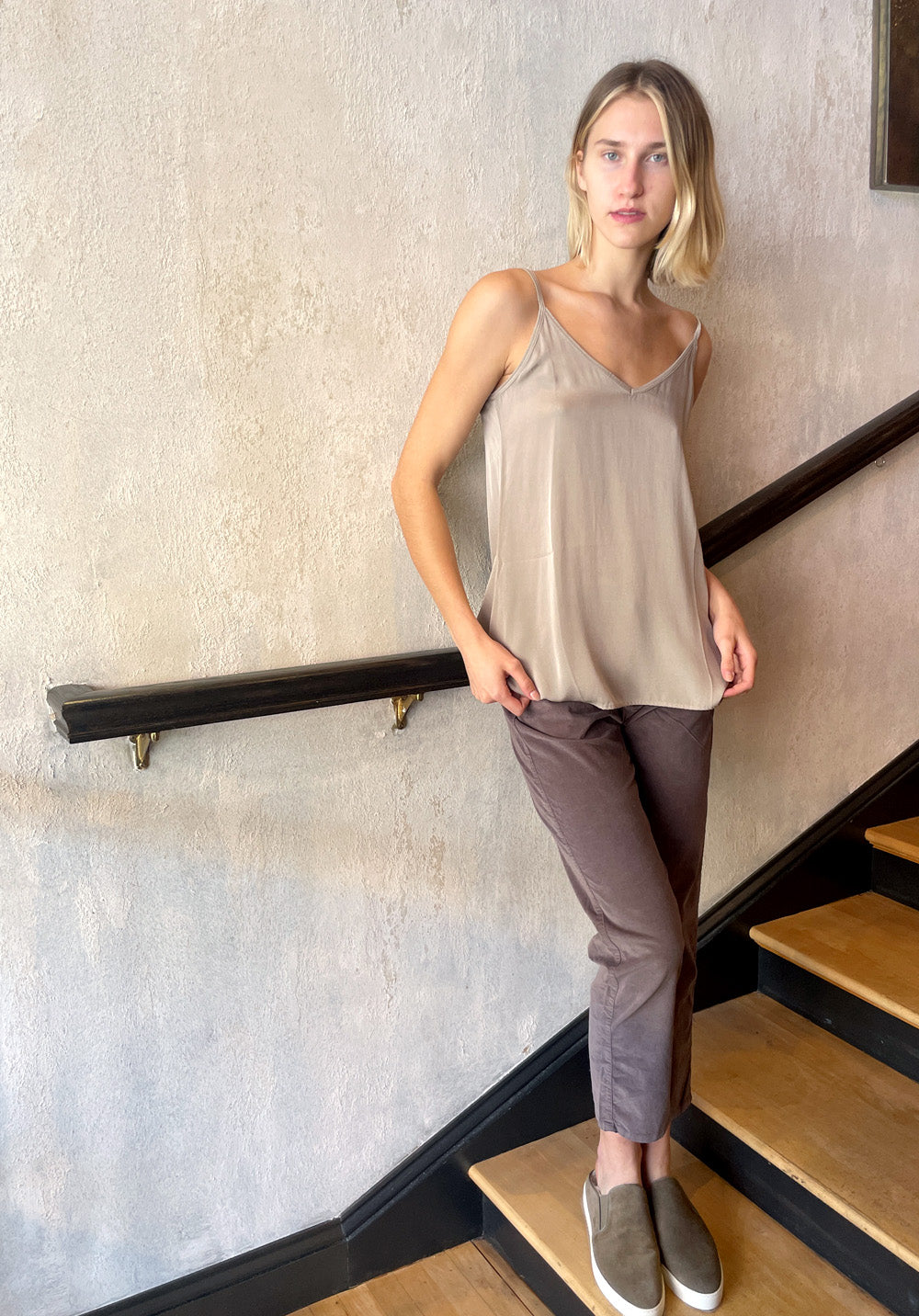 Silk Tank - Greige by Private 0204 — view 4