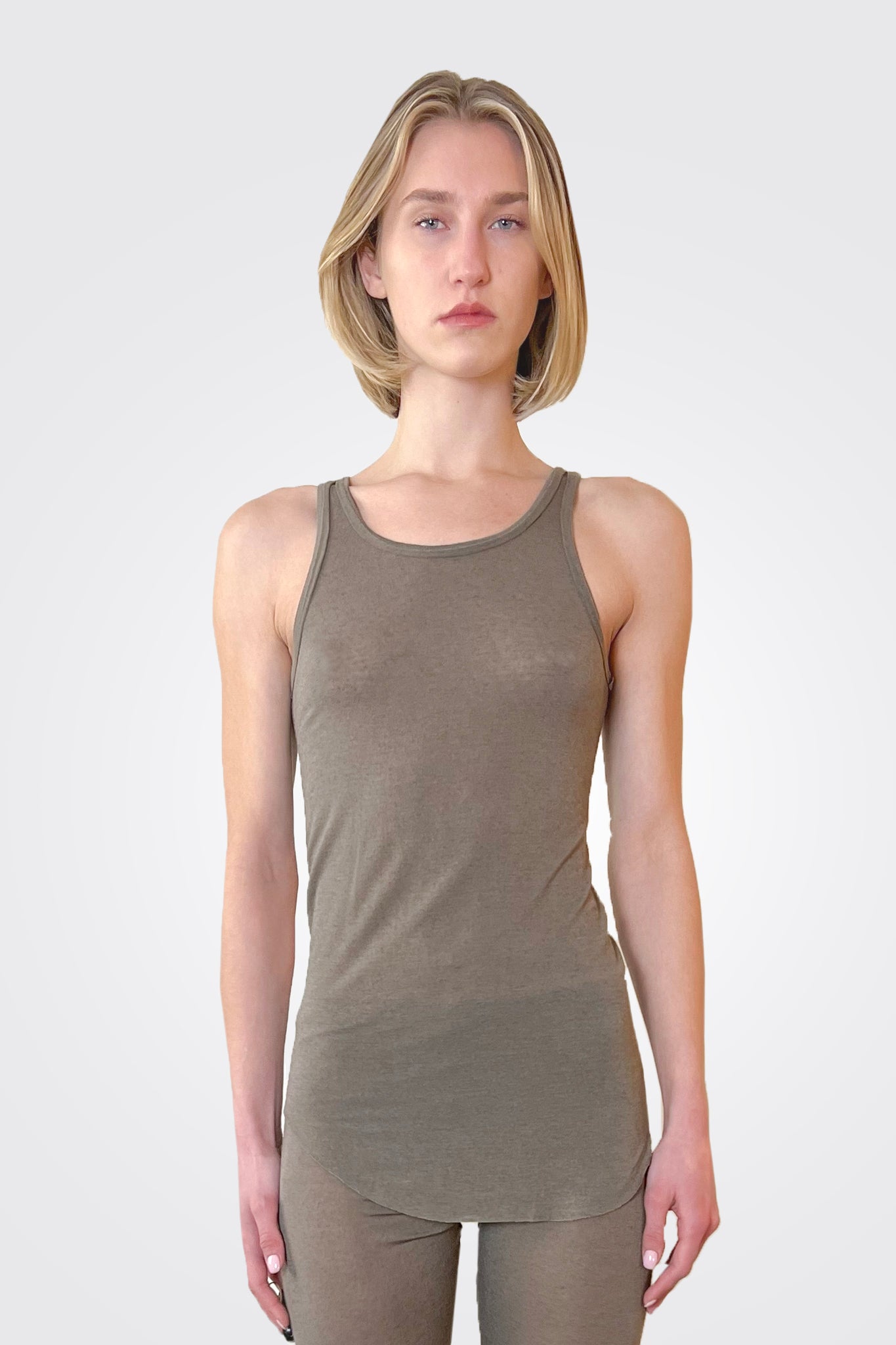 Jersey Tank Top - Clay by Kristensen | 25 South Boutiques