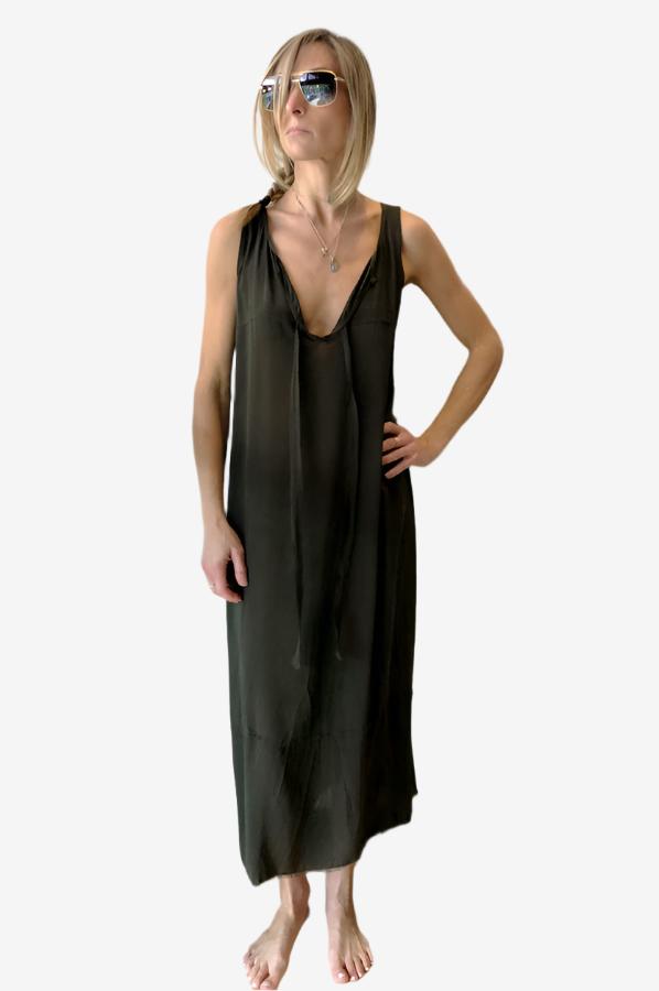 Dress- Dark Olive/Charcoal by Private 0204 | 25 South Boutiques