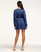 Tanya V Neck Mini Dress - Spring Navy by Ramy Brook — alternate view