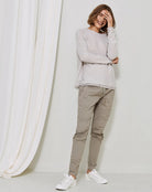 Cotton Tapered Pants - Vintage Khaki by Kristensen — alternate view