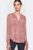 Tassa Silk Top - Laurel Red by Joie — view 3