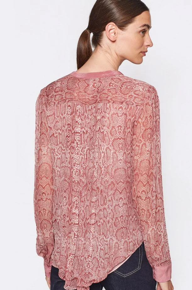 Tassa Silk Top - Laurel Red by Joie — view 4