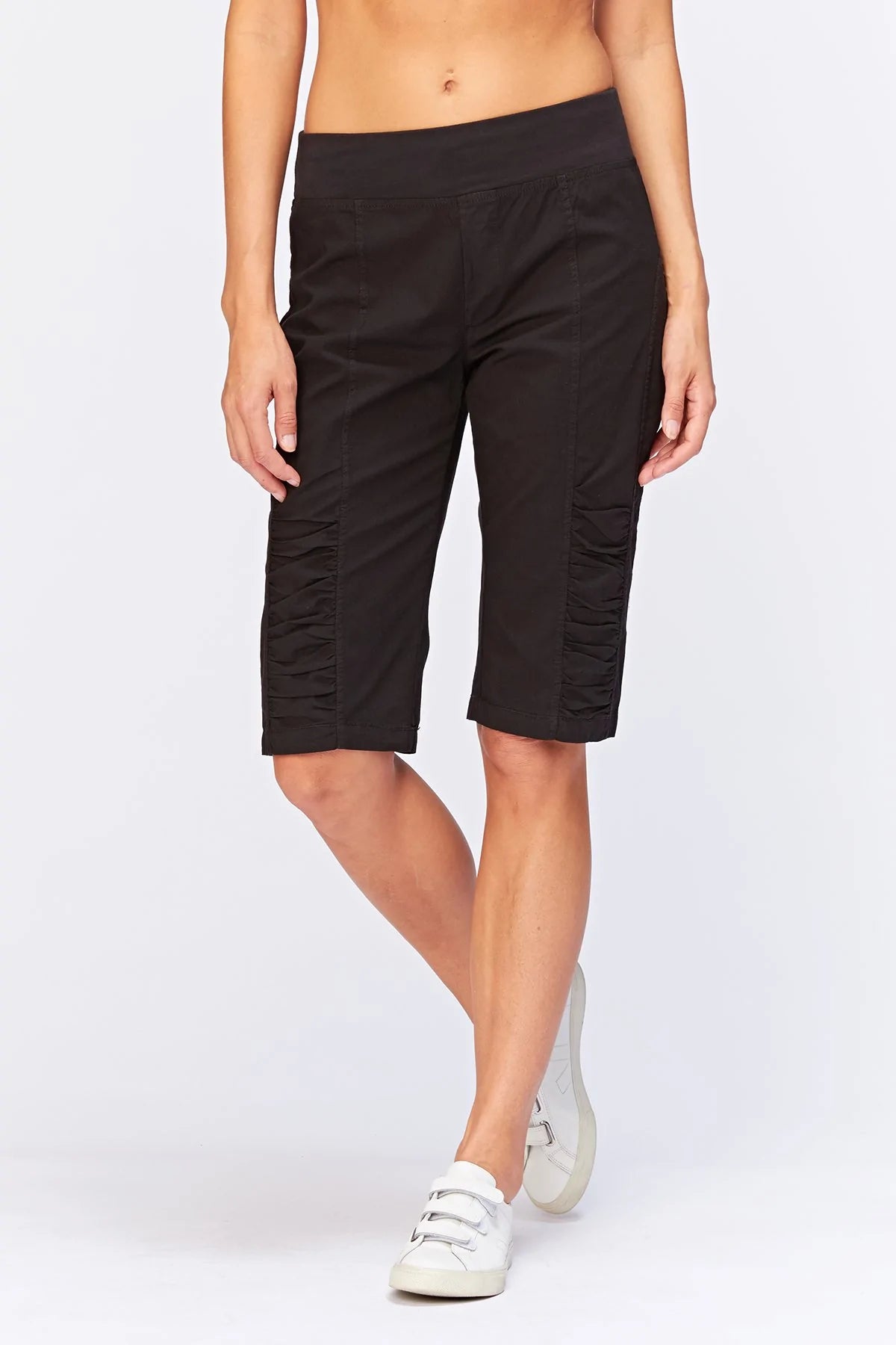 Tatem Bermuda Shorts - Black by XCVI | 25 South Boutiques