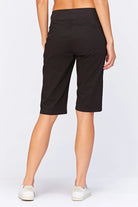 Tatem Bermuda Shorts - Black by XCVI — view 3