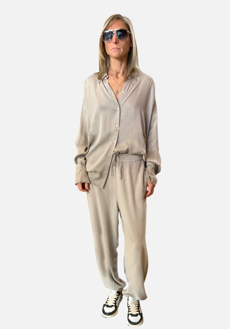 Comfort Fit Pants - Taupe by Tandem | 25 South Boutiques