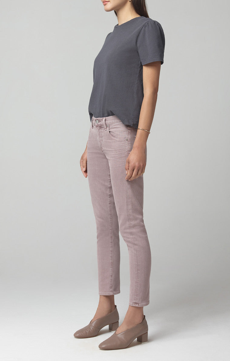 Elsa Mid Rise Slim Fit Crop - Thistle by Citizens of Humanity — view 3
