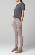 Elsa Mid Rise Slim Fit Crop - Thistle by Citizens of Humanity — view 3