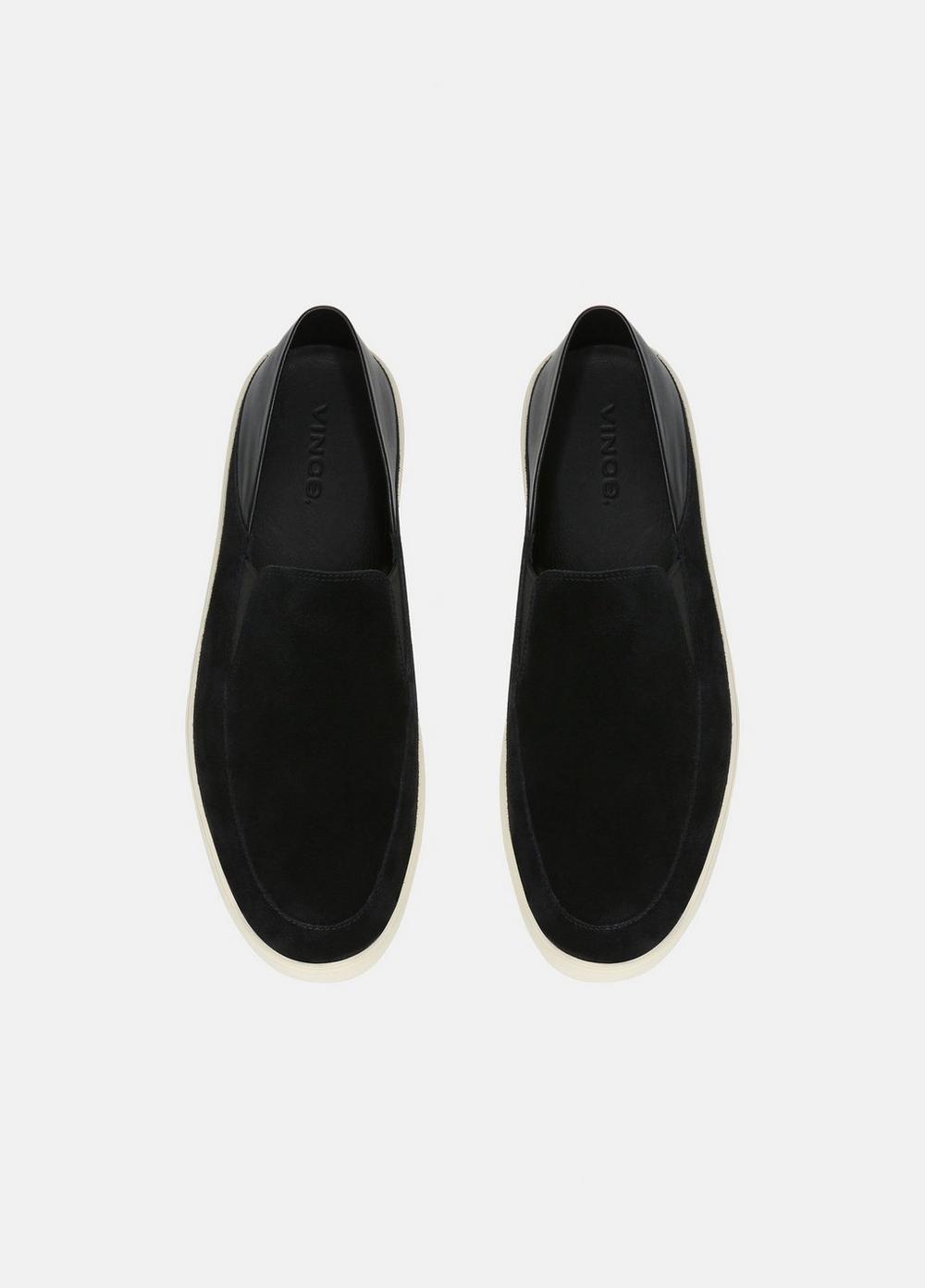 Men's Thomas Suede Sneaker - Black by Vince — view 4