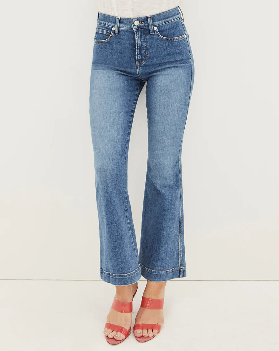 Carson Kick Flare Jean - Tide Down by Veronica Beard — alternate view