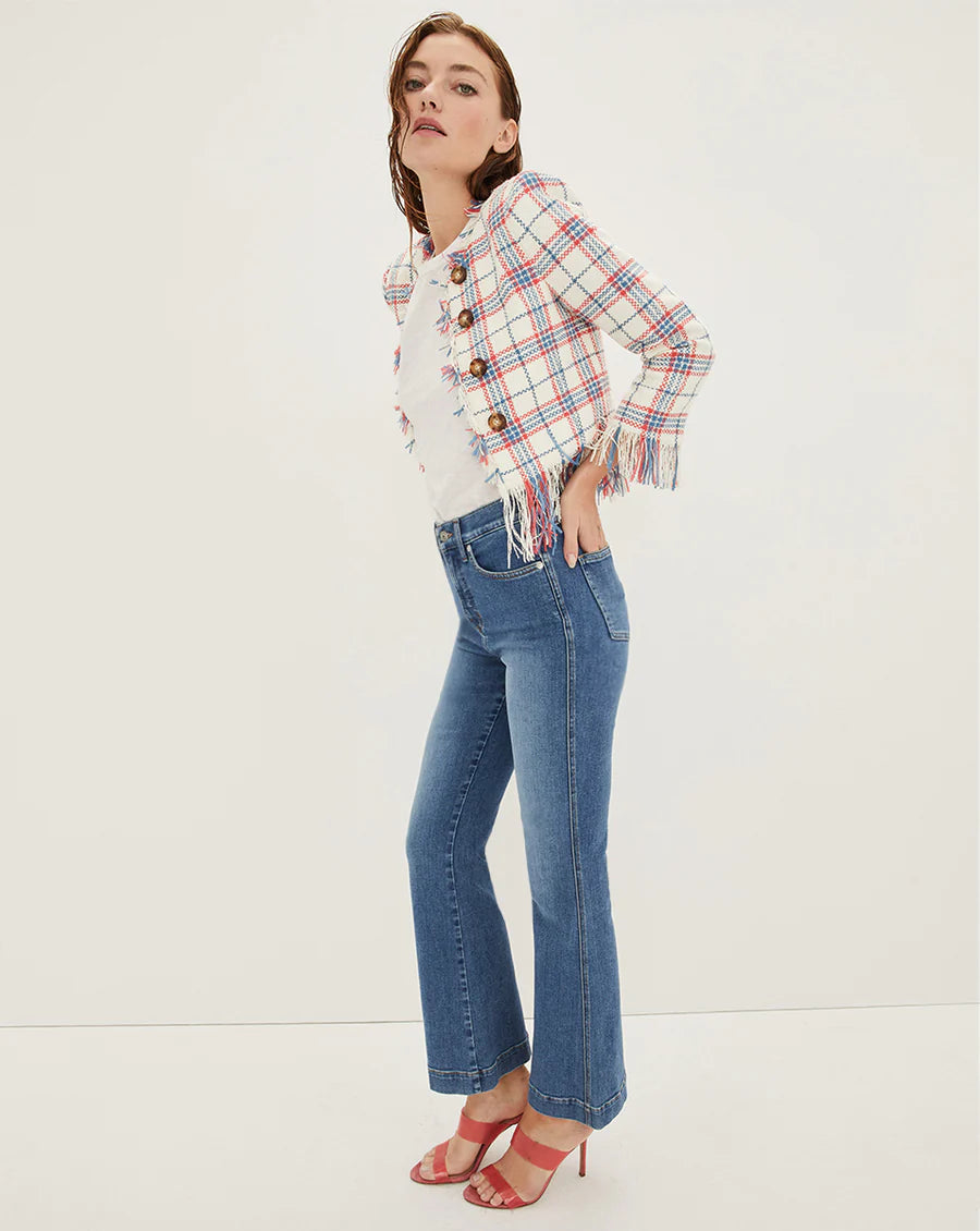 Carson Kick Flare Jean - Tide Down by Veronica Beard — view 3