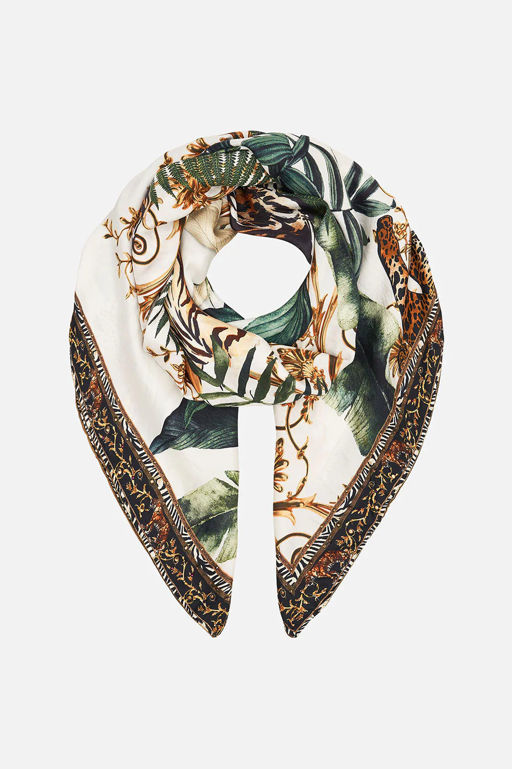 Large Square Scarf - Tiger Trap by Camilla — alternate view