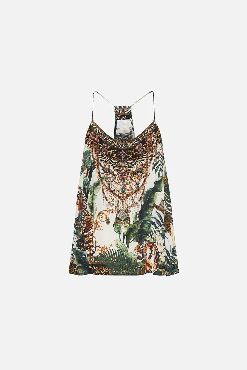 T Back Shoestring Top - Tiger Trap by Camilla — view 6