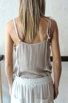 V Neck Camisole - Grey Beige by Tandem — alternate view