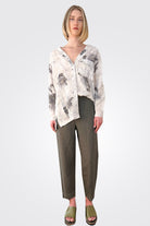 Linen Comfort Trousers - Grey by Transit Par-Such | 25 South Boutiques