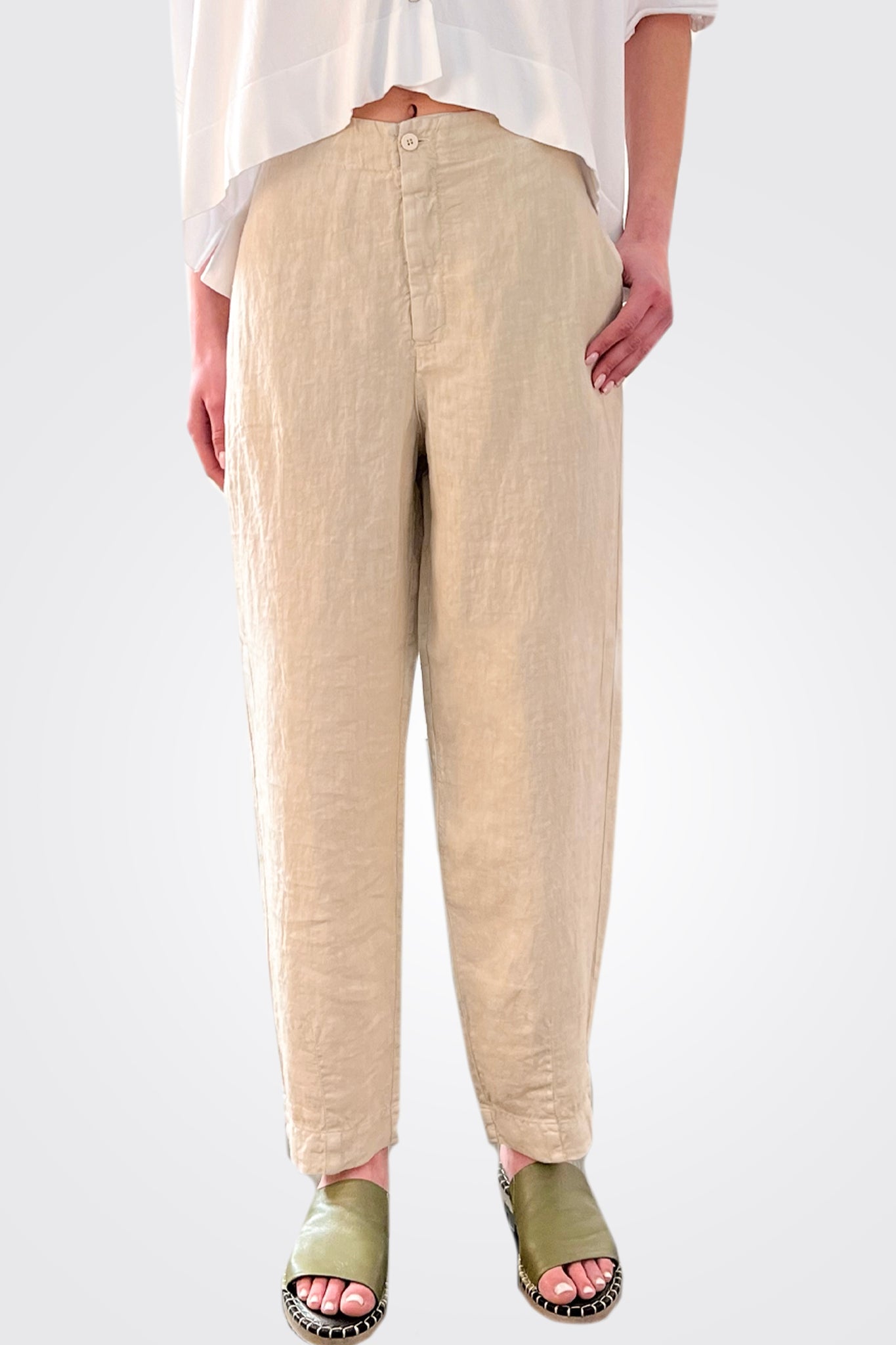 Linen Comfort Trousers - Sand by Transit Par-Such — alternate view