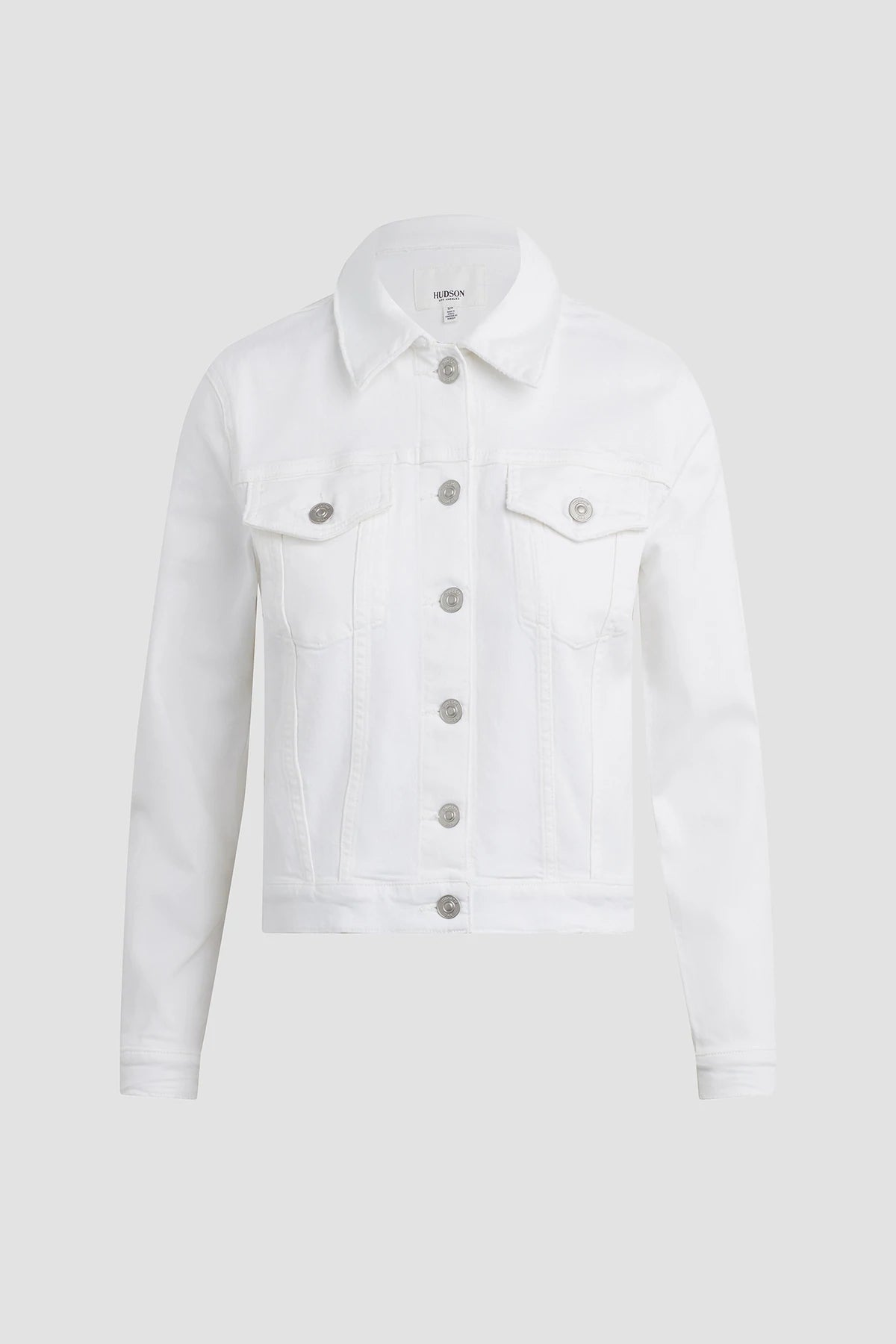 Classic Trucker Jacket - White by Hudson — view 8