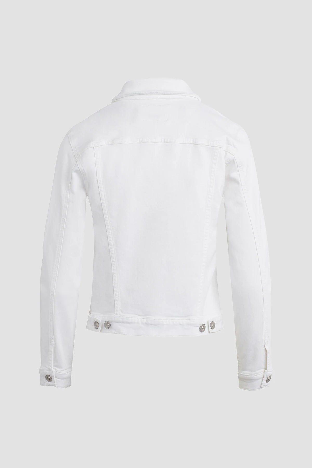 Classic Trucker Jacket - White by Hudson — view 9