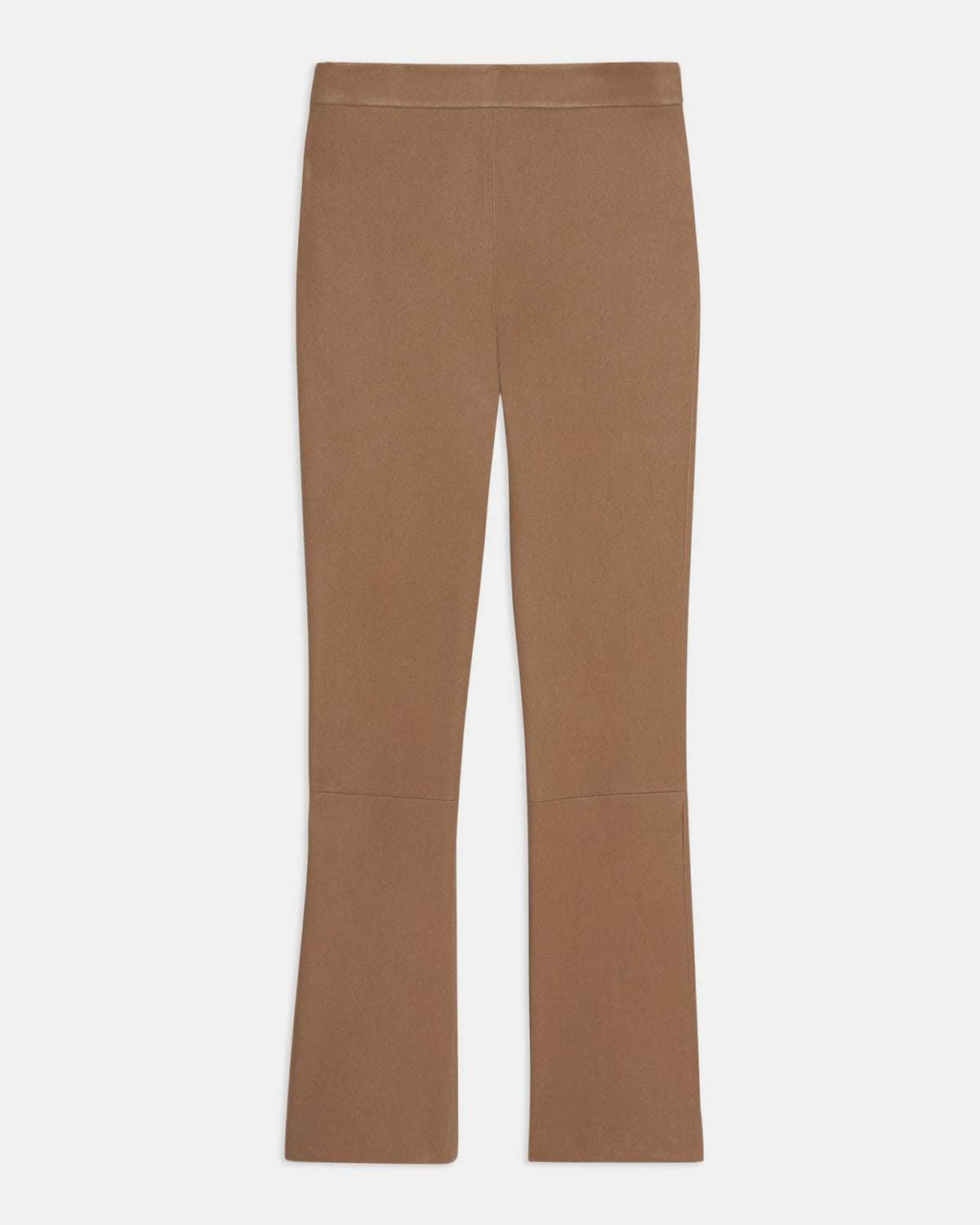 Leather Slim Kick Pant - Truffle by Theory — view 5