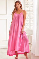 Tulum Low Back Maxi Dress - Peony by 9Seed — view 4