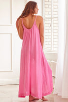 Tulum Low Back Maxi Dress - Peony by 9Seed — alternate view