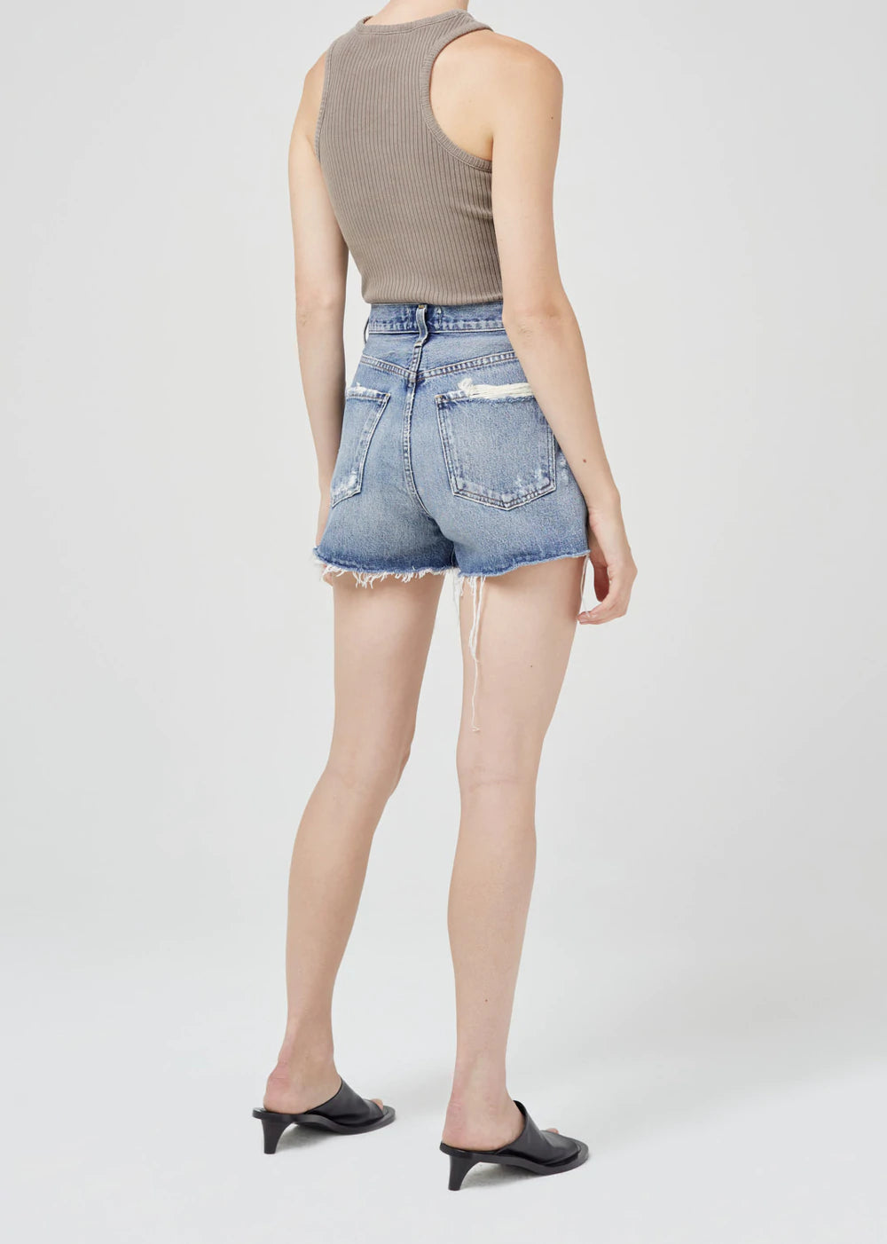 Dee Vintage High Rise Shorts - Turmoil by AGOLDE — alternate view