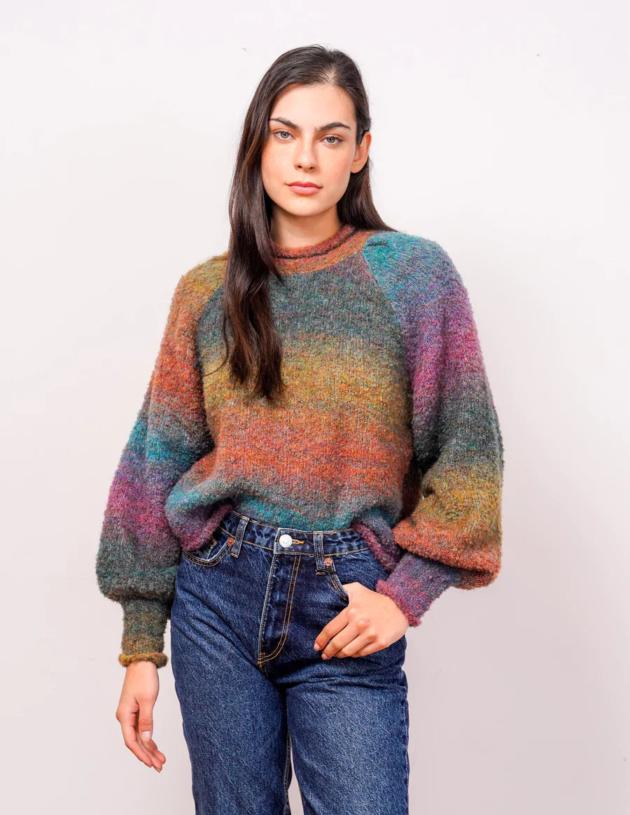 Sydney Puff Sleeve Sweater - Twilight by Central Park West | 25 South Boutiques