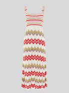 Boucle Twisted Bandeau Sundress - Zig Zag White by Hayley Menzies — view 6