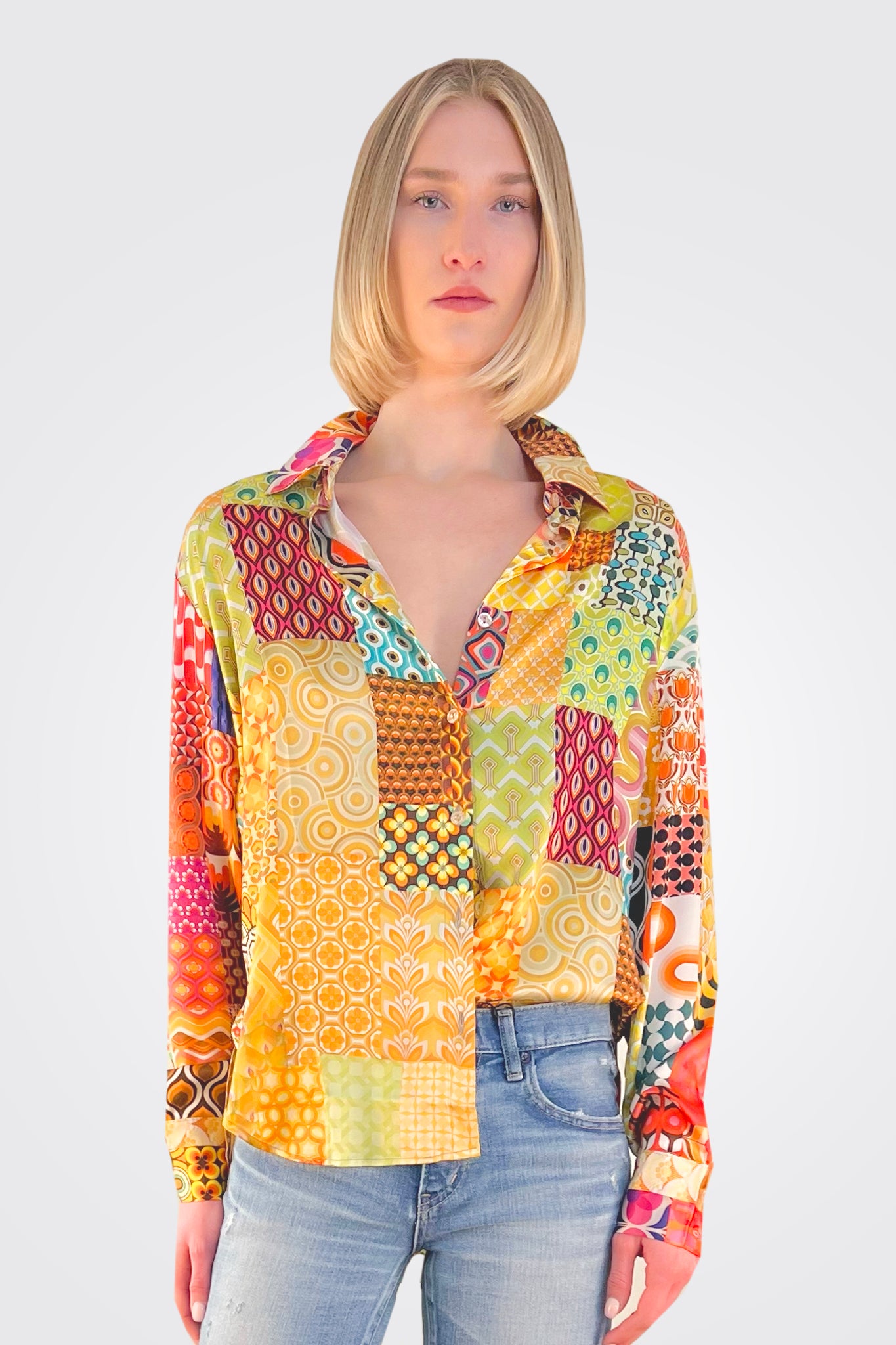 Heather Blouse - Nostalgic Print by Unbreakable Evolution | 25 South Boutiques