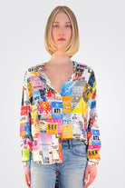 Heather Blouse - Sky Print by Unbreakable Evolution | 25 South Boutiques