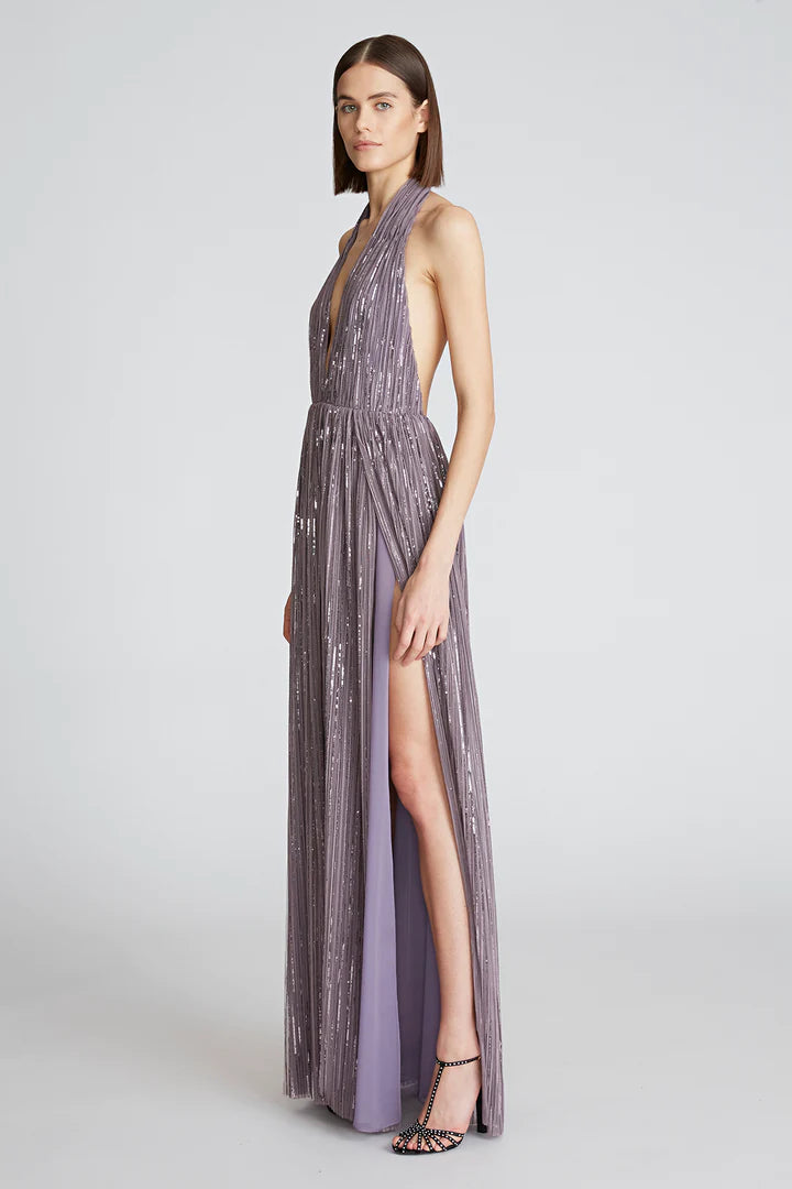 Valery Gown - Light Plum by Halston — view 3