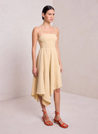 Verona Stretch Linen Dress - Dune by A.L.C — view 3