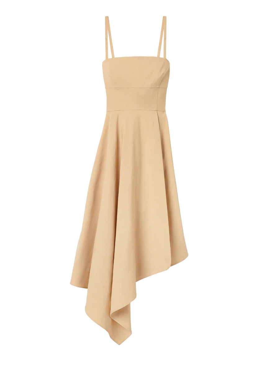 Verona Stretch Linen Dress - Dune by A.L.C — view 4