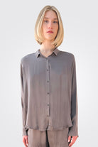 Silk Button Down Blouse - Visione by Private 0204 — alternate view