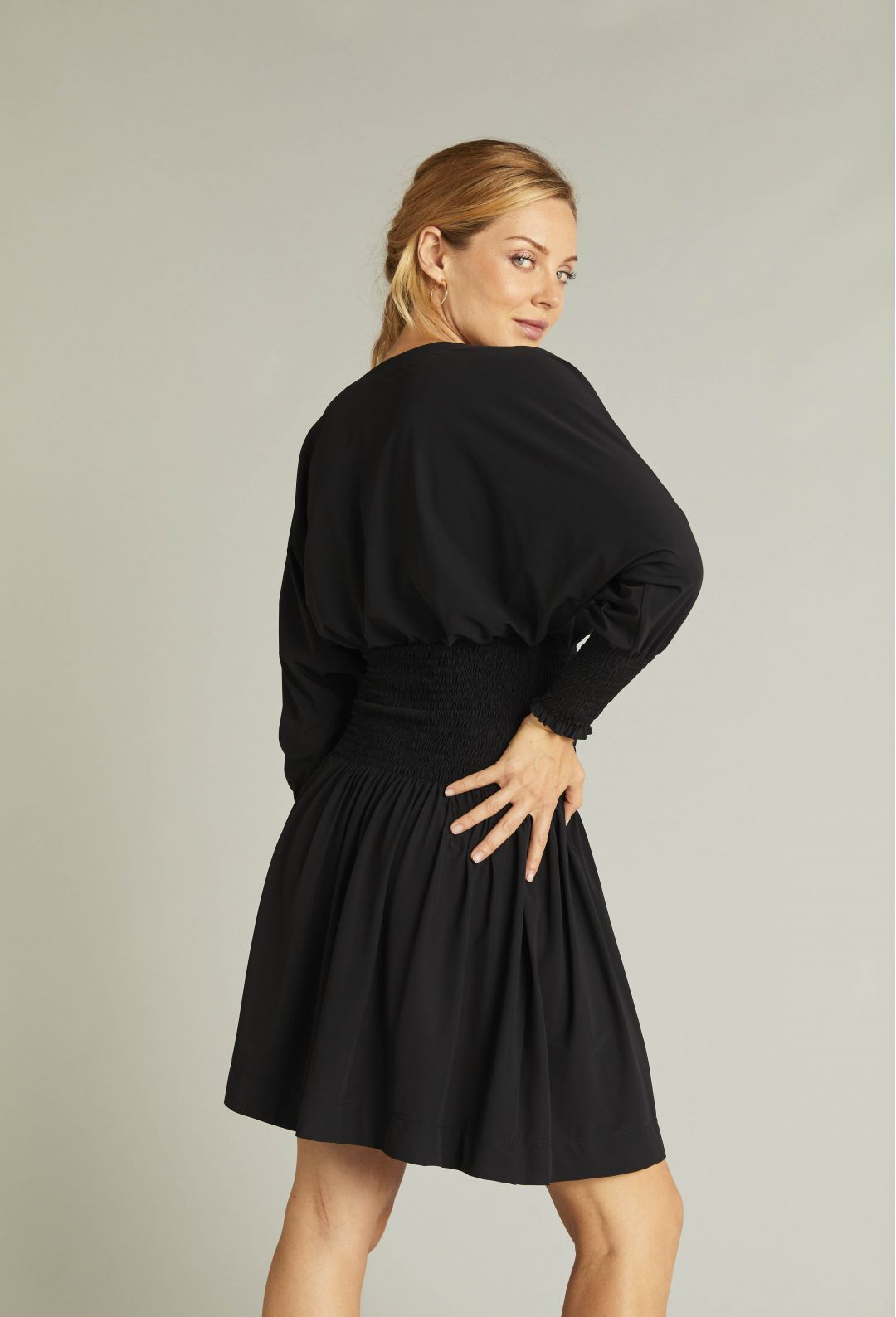 Voleuse Dress - Black by Indies — view 3