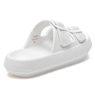SoCool Eva Sandal - White by J/Slides — view 3