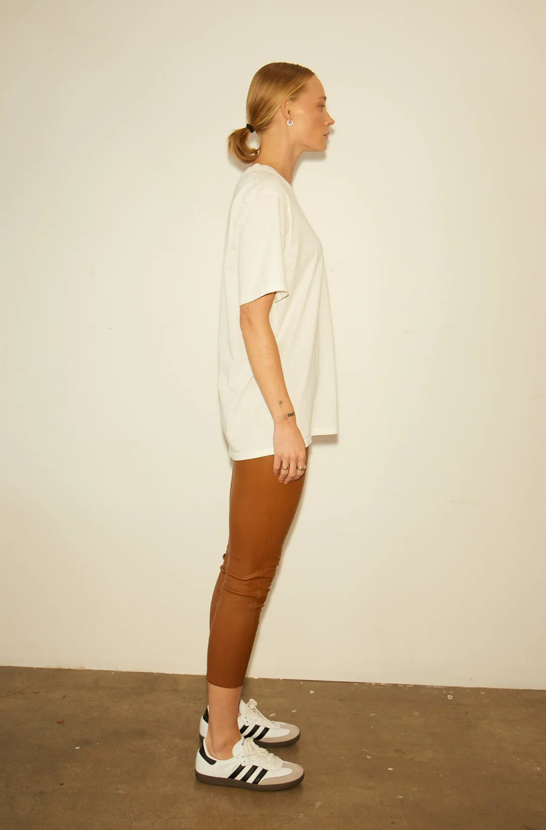 Capri Leather Legging - Walnut by SPRWMN — view 3