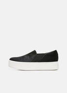 Warren Pony Hair Sneaker - Black by Vince — view 3