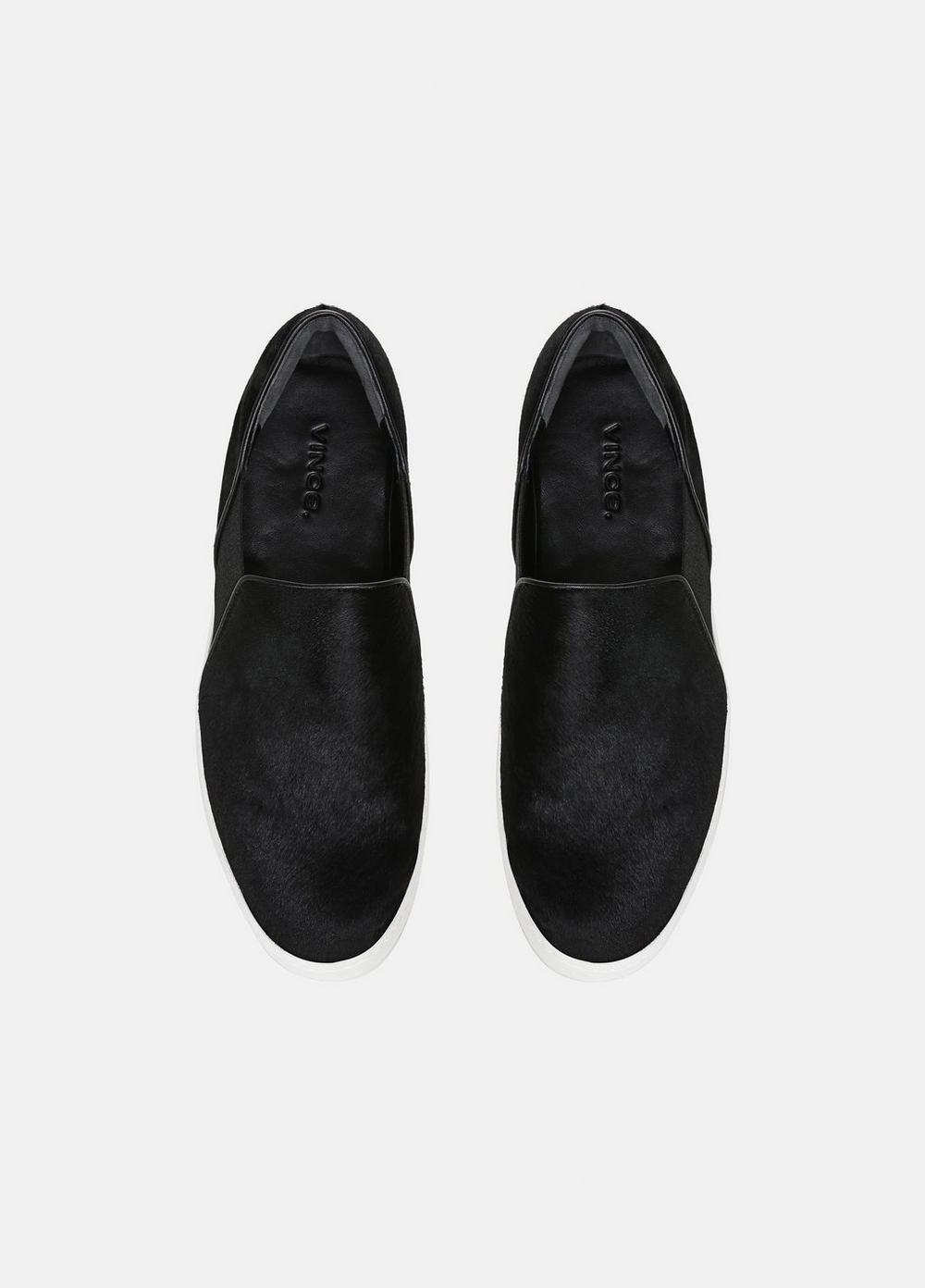 Warren Pony Hair Sneaker - Black by Vince — view 4
