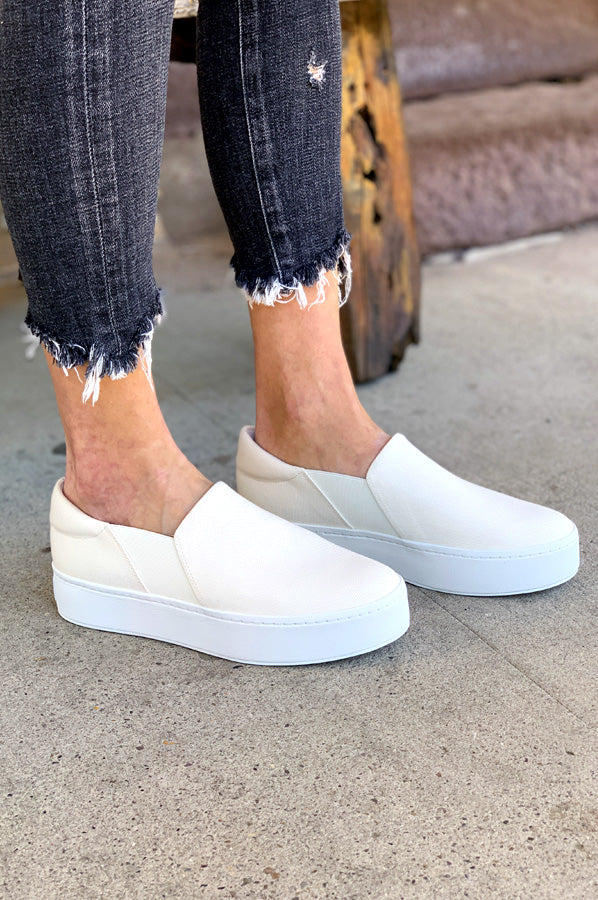Warren Sneaker - White Canvas by Vince — view 4