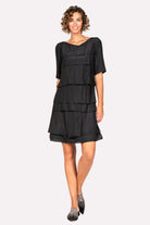 Waves Tiered Dress - Black by Beate Heymann | 25 South Boutiques