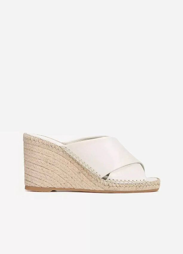 Gaelan Leather Wedge Sandal - Off White by Vince | 25 South Boutiques