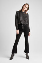 Holly High Rise Crop Flare - Black by Hudson | 25 South Boutiques