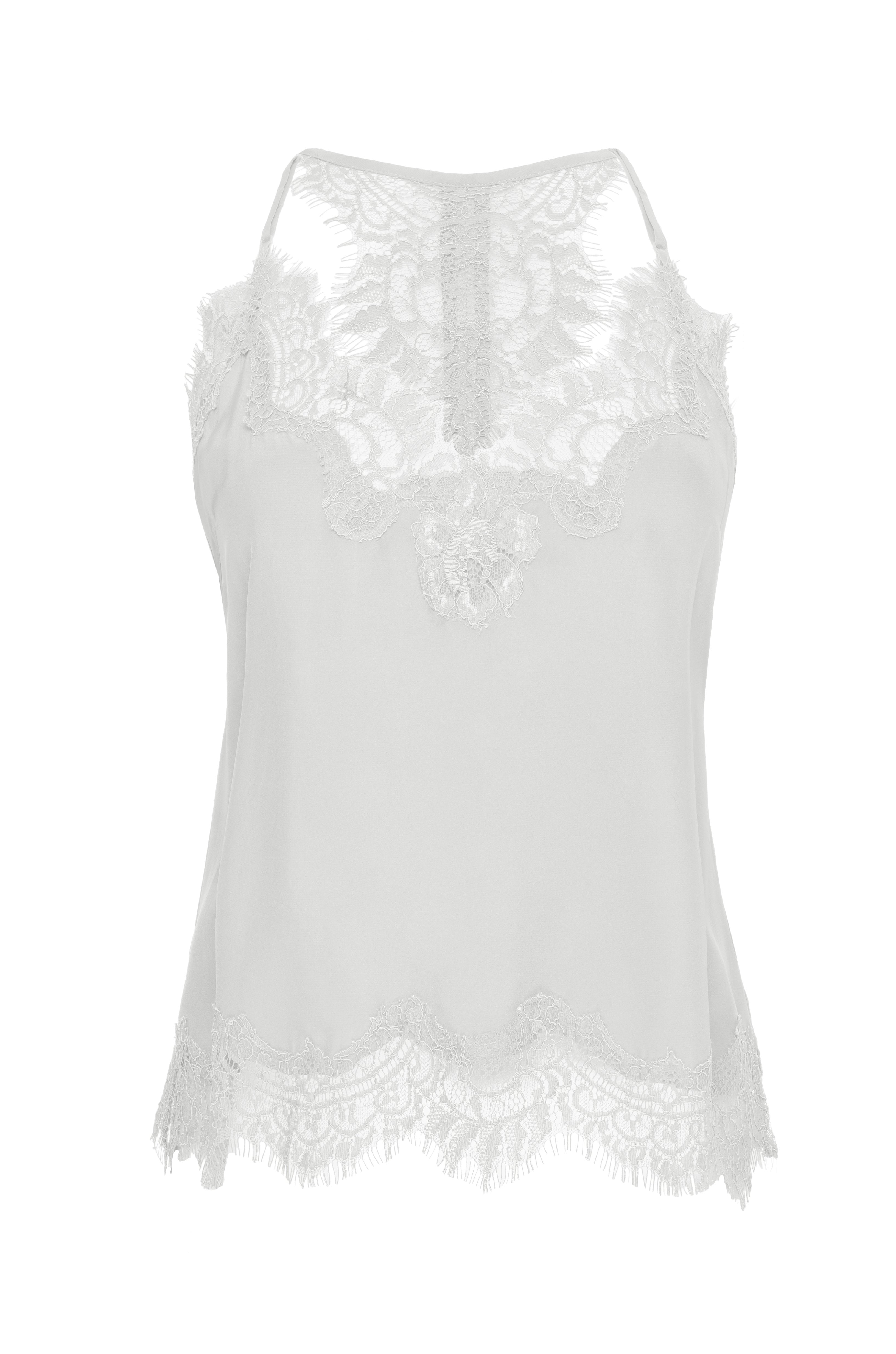 Lucy Crop Cami - White by Gold Hawk | 25 South Boutiques