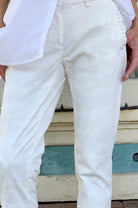 NY Slim Chino Pants - White Camo by Masons — view 3